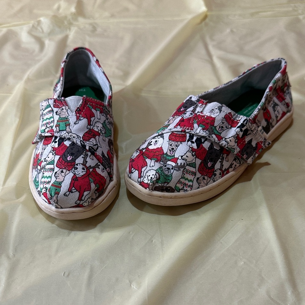 Kids Tom Christmas Print Shoes size 11